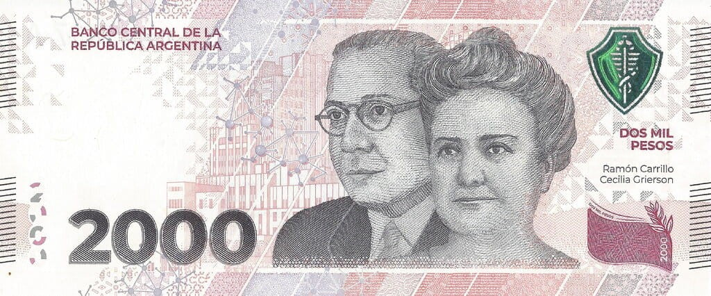 Argentyna 2000 peso Malbran 2023 P-371a