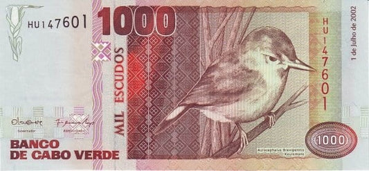 Cabo Verde 1000 Escudos Trzciniak 2002 P-65b