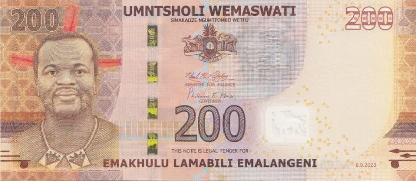 Eswatini 200 emalangeni Wioska 2023 P-45b