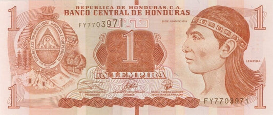 Honduras 1 lempira Ruiny 2019 P-96d