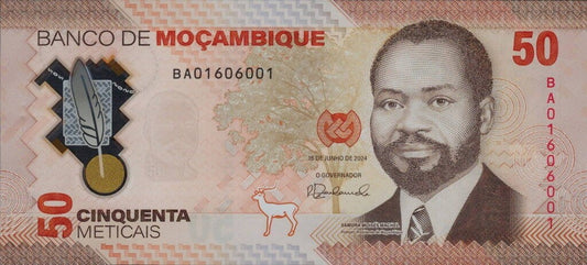 Mozambik 50 meticais Antylopy 2024 P-156