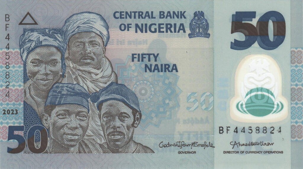 Nigeria 50 naira Rybołówstwo 2023 P-40m