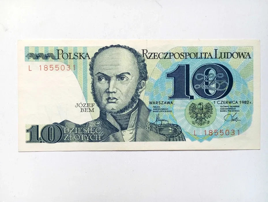 PRL 10 zł Józef Bem 1982 P-148a L