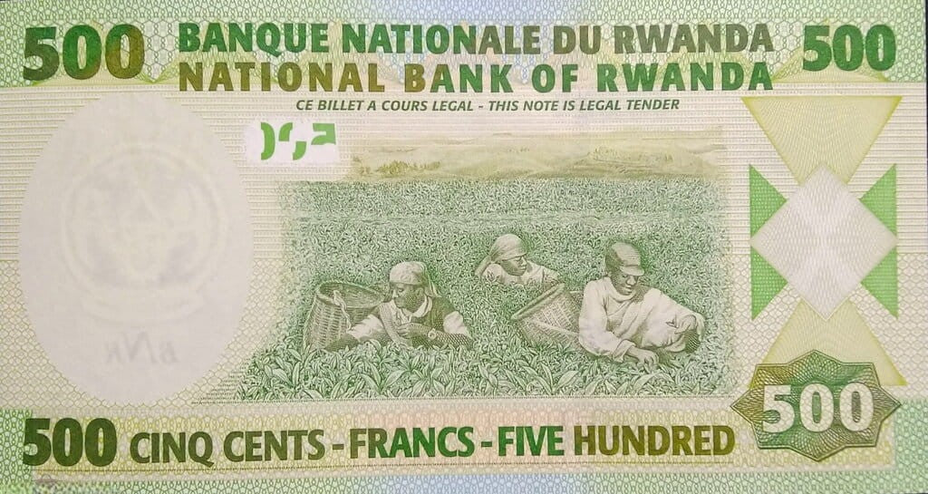 Rwanda 500 franków Zbiory 2004 P-30