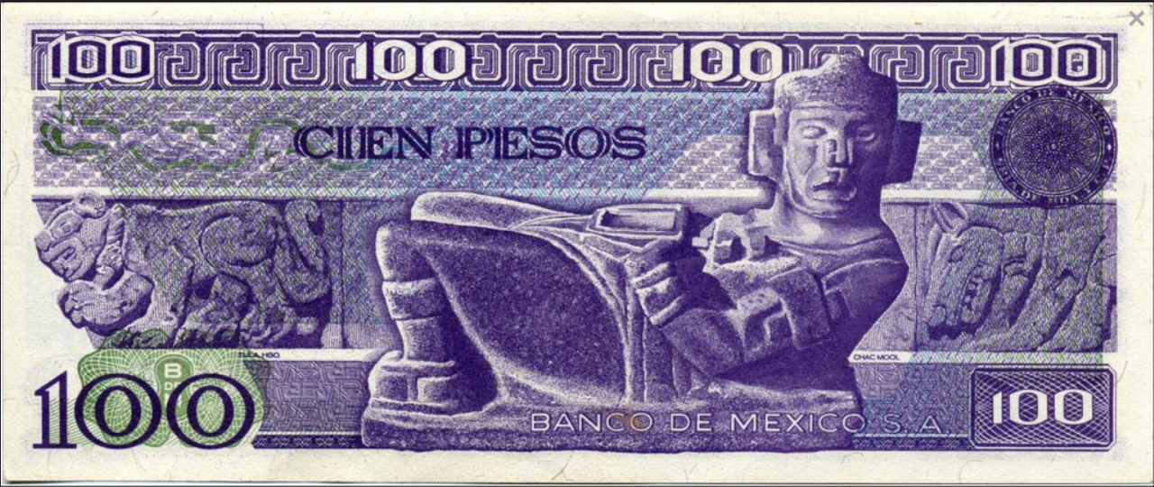 Meksyk 100 Peso Posąg 1982 P-74c