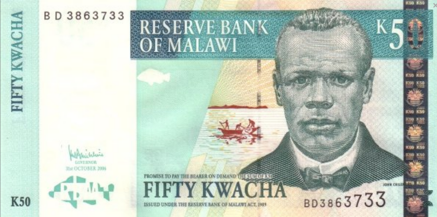 Malawi 50 kwacha Pomnik 2005 P-53a