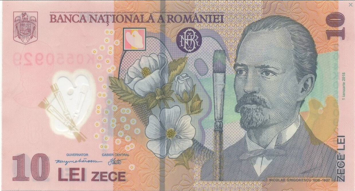 Rumunia 10 leu Nicolas Gregorescu 2020 P-119k