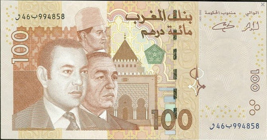 Maroko 100 dirhamów Pałac 2002 P-70