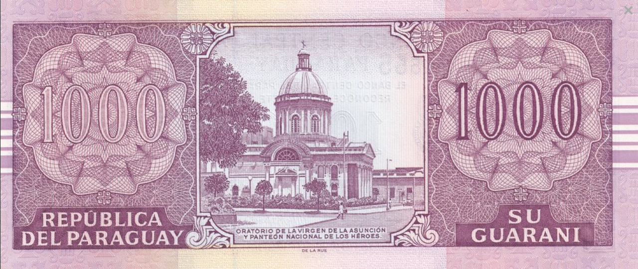 Paragwaj 1000 guarani Panteon bohaterów 2005 P-222b
