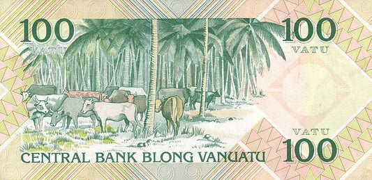 Vanuatu 100 Vatu Bydło 1982 P-1