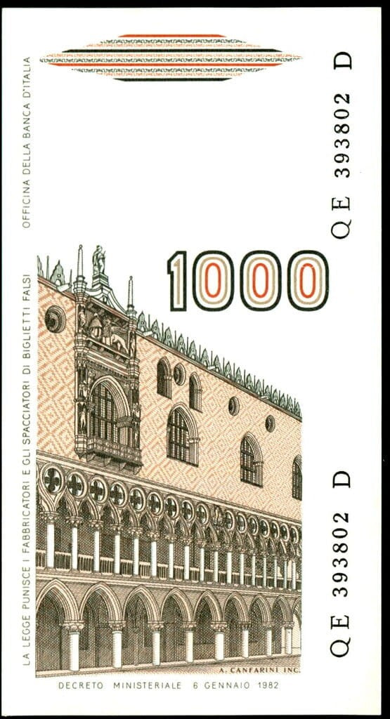Włochy 1000 ITL Marco Polo 1982 P-109b